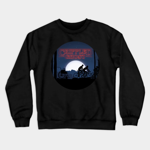 Crippled Ghost Crewneck Sweatshirt by Blueharvestpodcast